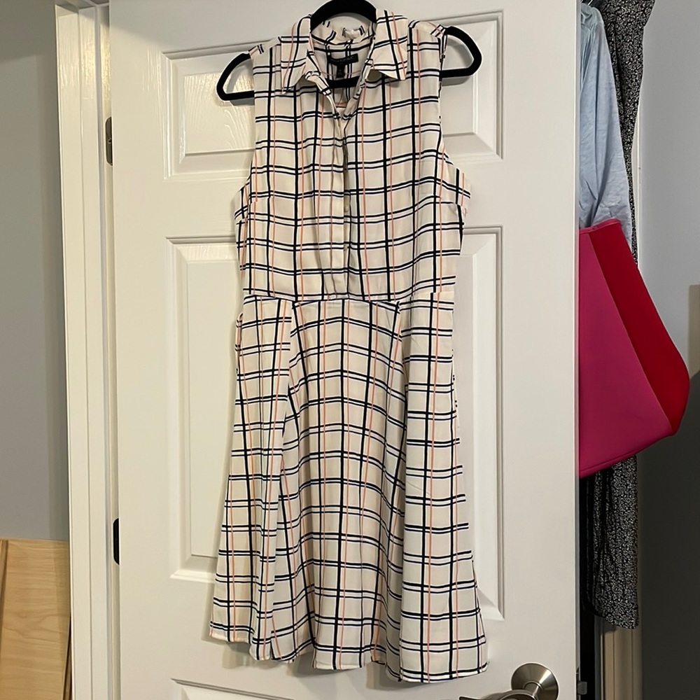 Banana Republic plaid dress with belt